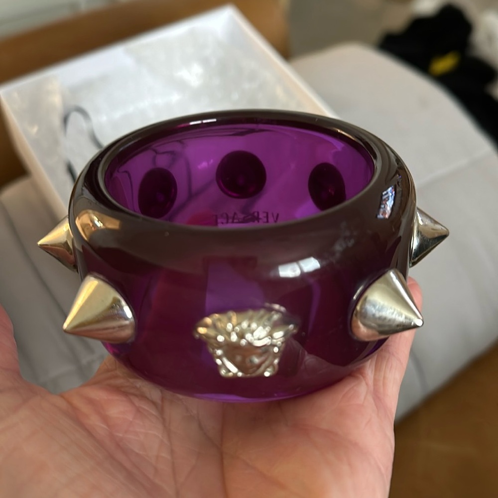 Versace Bracelet with metal spikes
